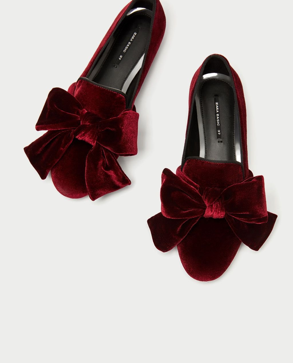 Zara бархатные туфли