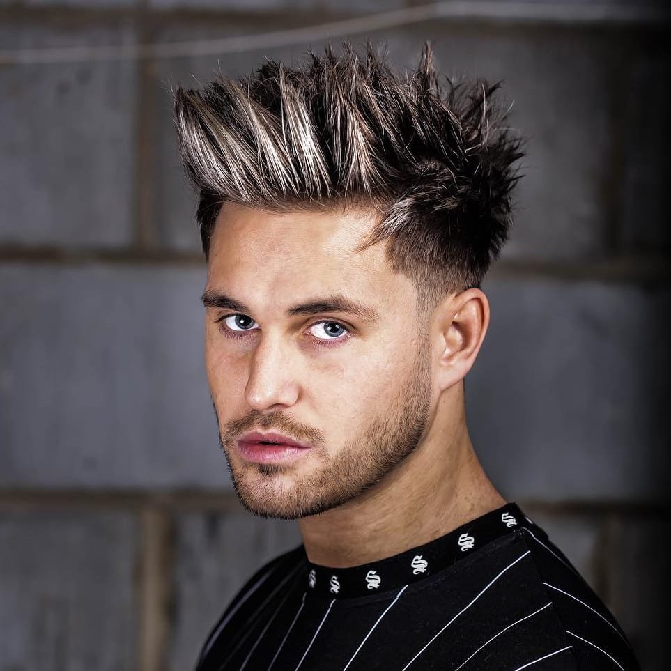 Мужская стрижка Spiky hair