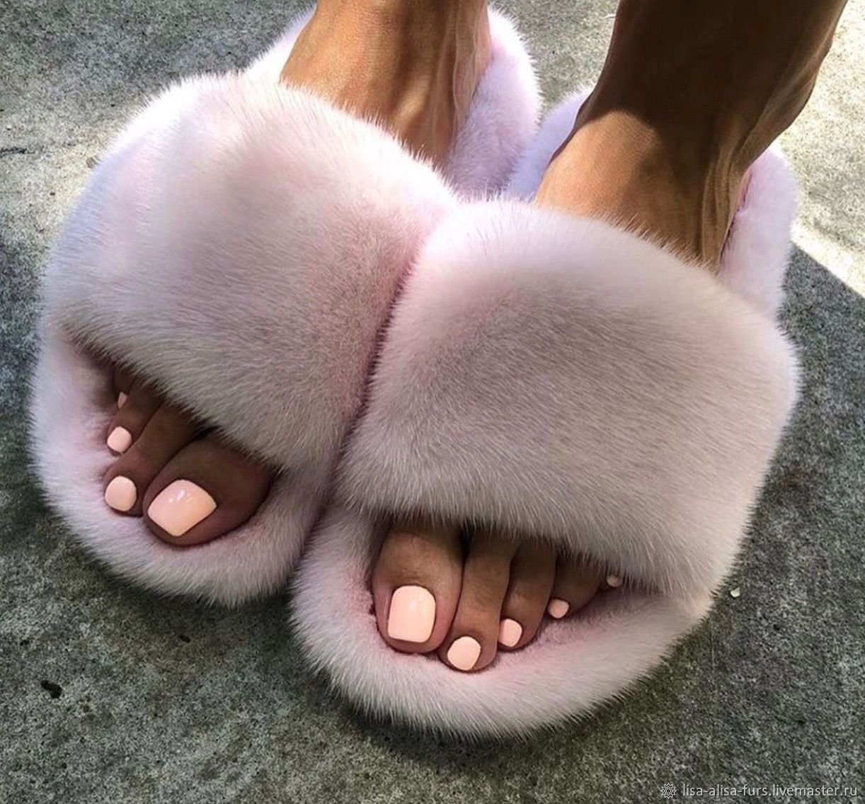 Тапки меховые домашние