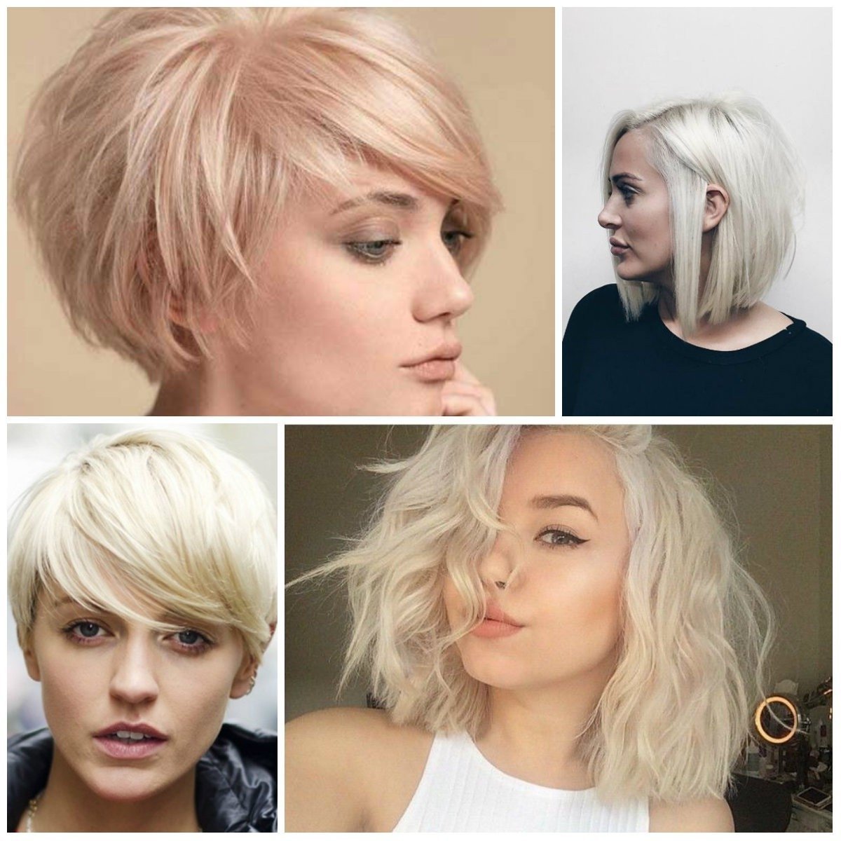 Окрашивание на короткую стрижку блонд