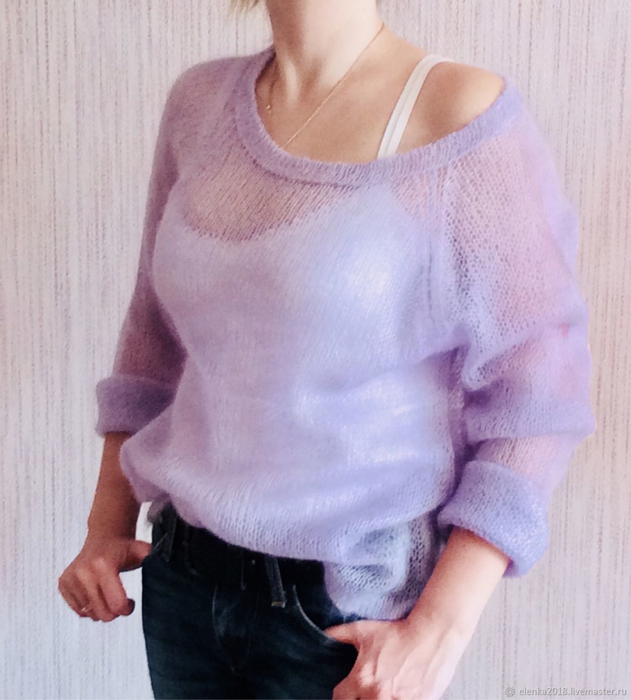 Пуловер из Silk Mohair