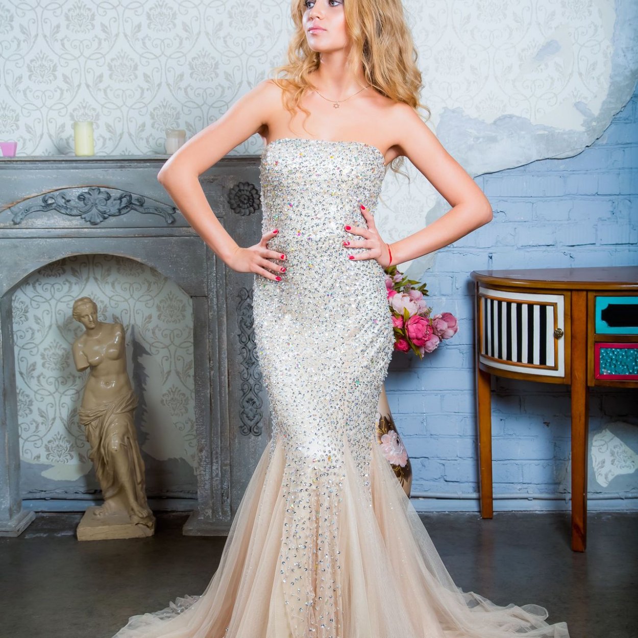 Jovani платье полупрозрачное черное