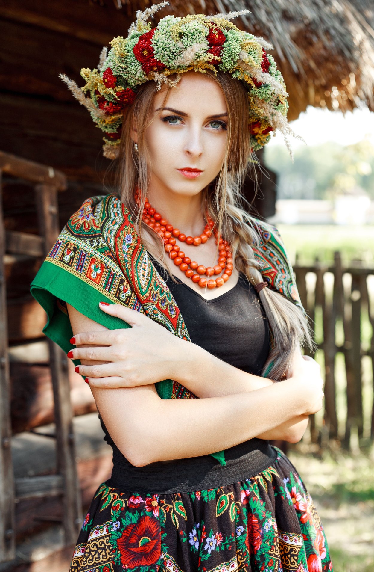 Славянская внешность девушки