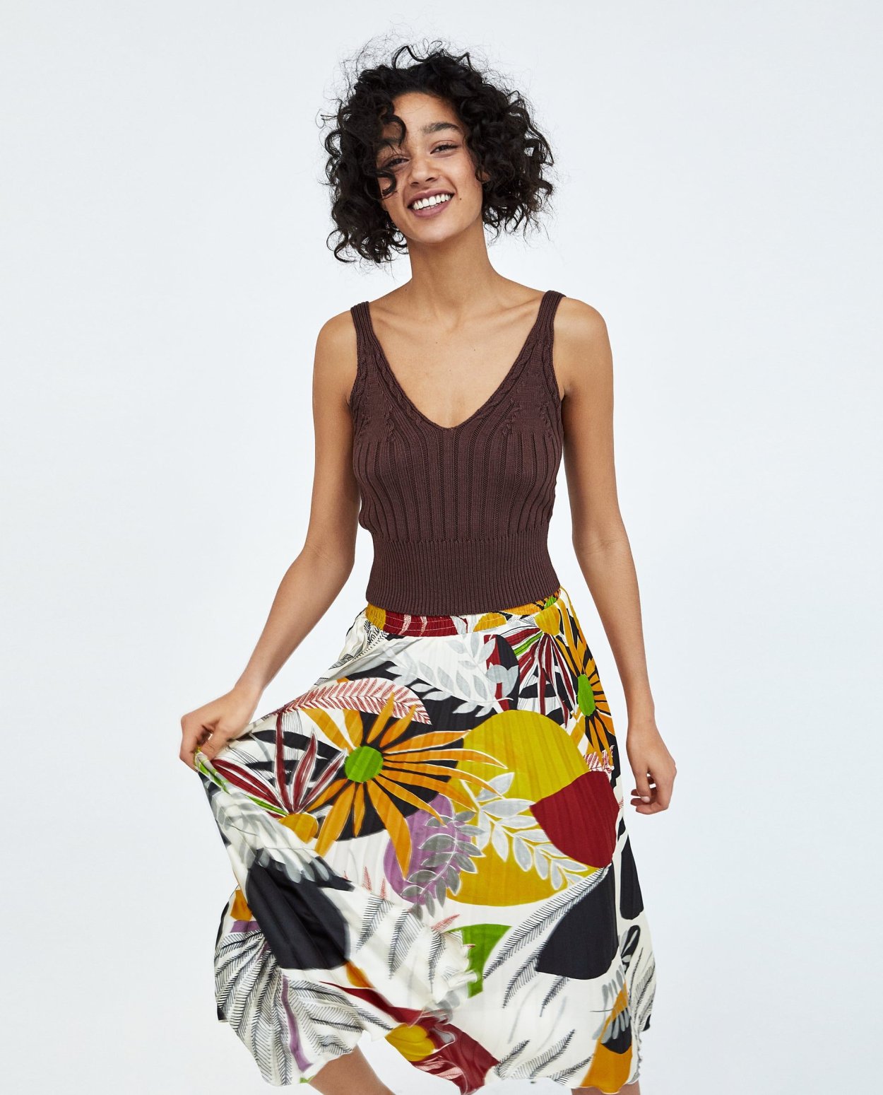 Юбка Zara с принтом
