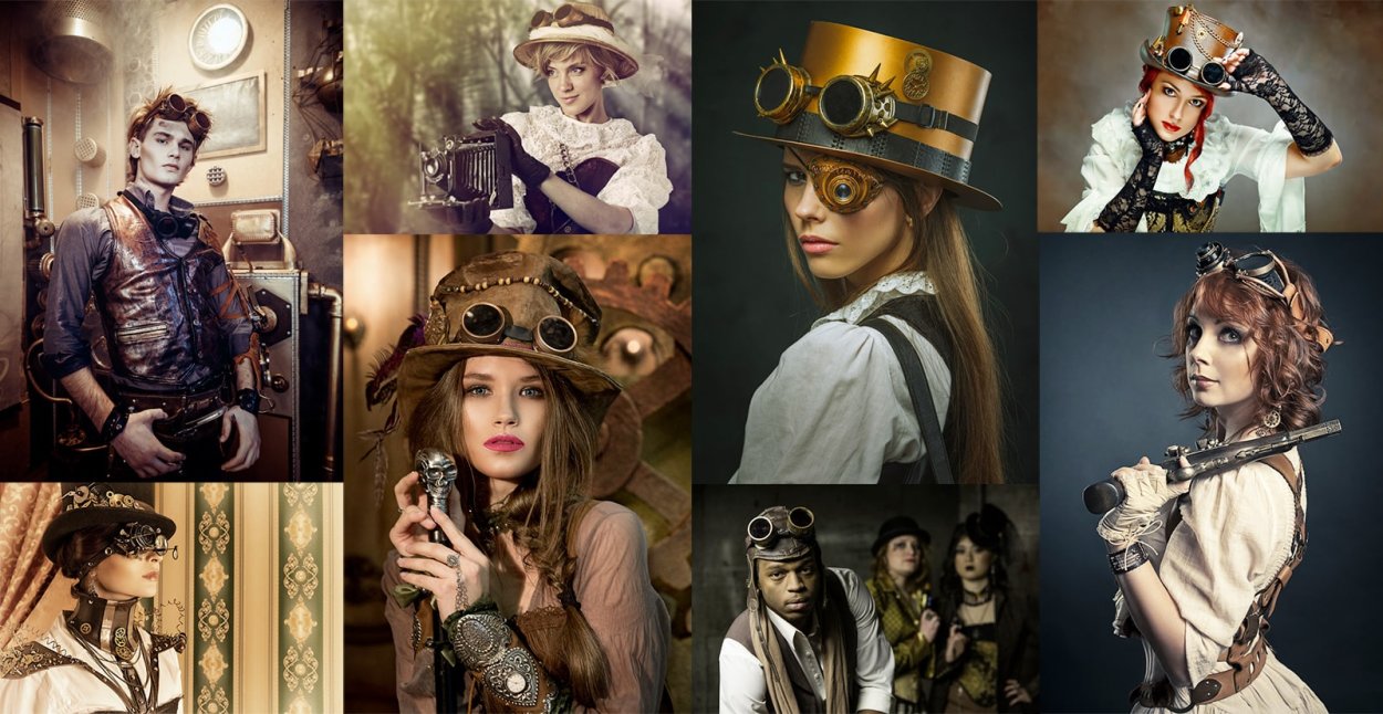 Модель Genevieve стимпанк