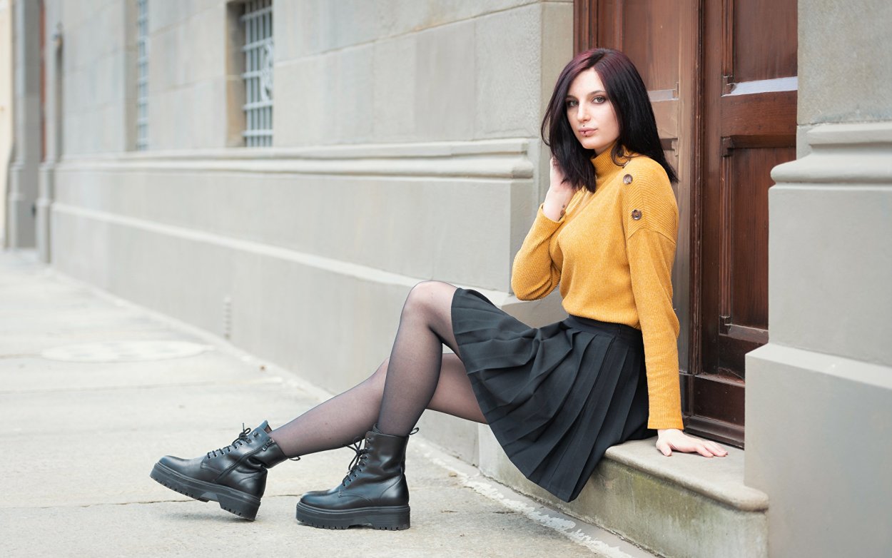 Ariadna Majewska в парке