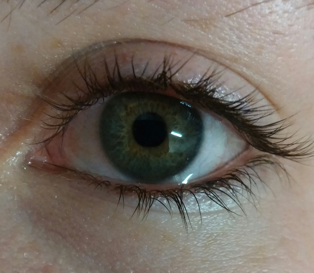 Зеленые глаза вблизи