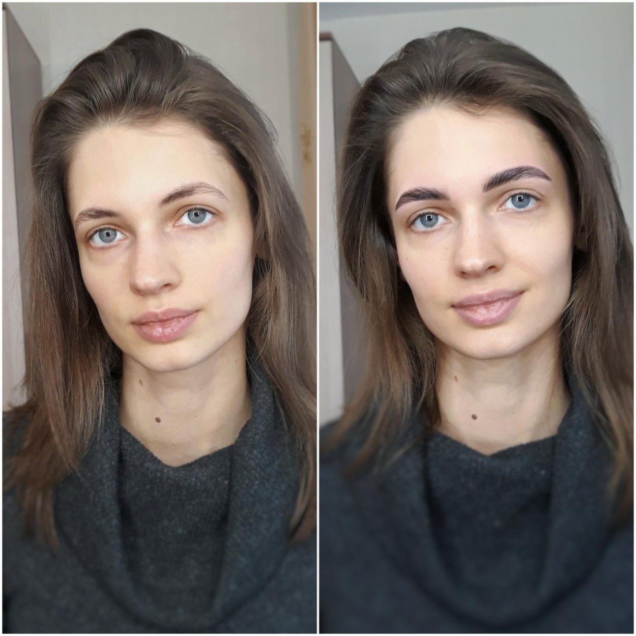 Холодный оттенок бровей