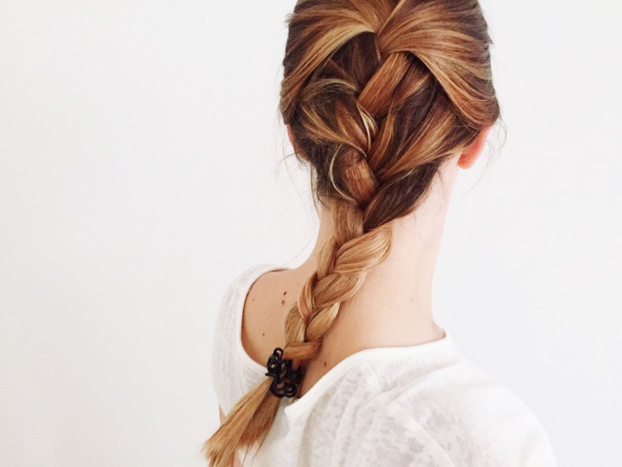 Braids on the back of the head