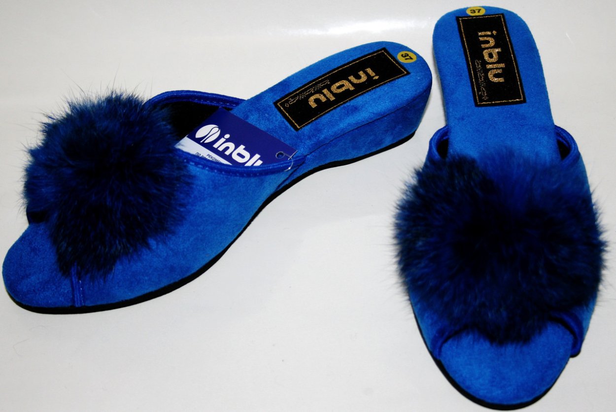 Тапочки женские Inblu с пушком