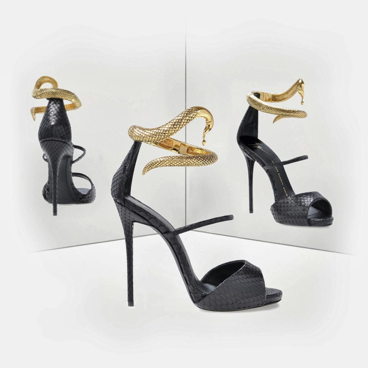 Giuseppe Zanotti Snake Heels туфли