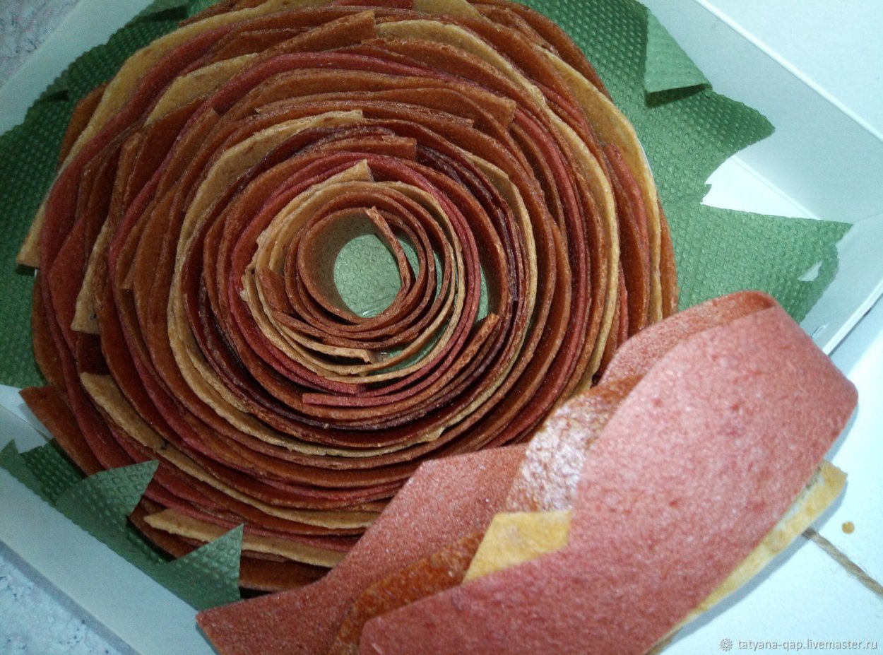 Розы из пастилы
