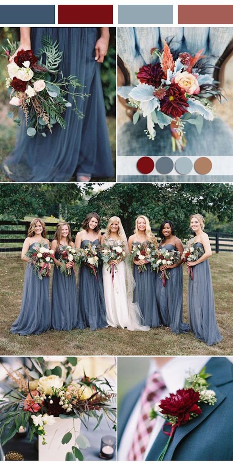 Цветовая гамма для гостей на свадьбу