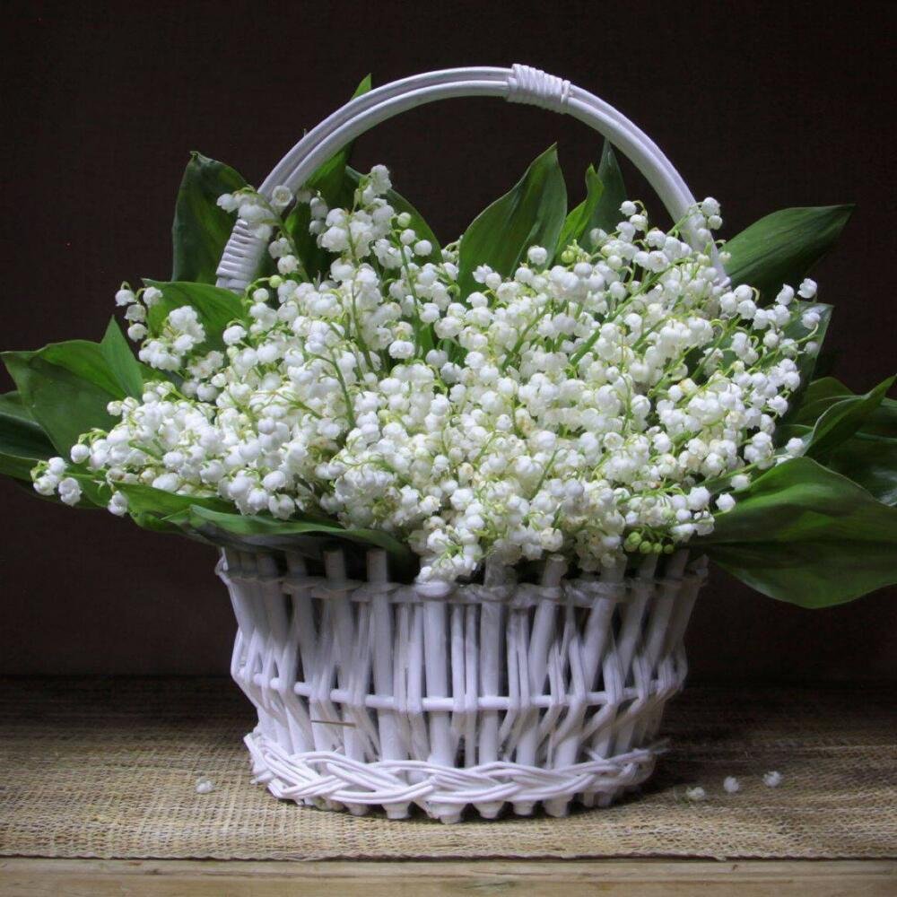 Красивый букет из ландышей