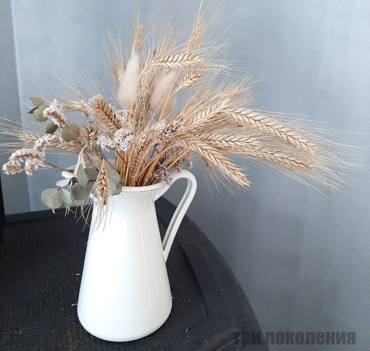 Экибана с колосками
