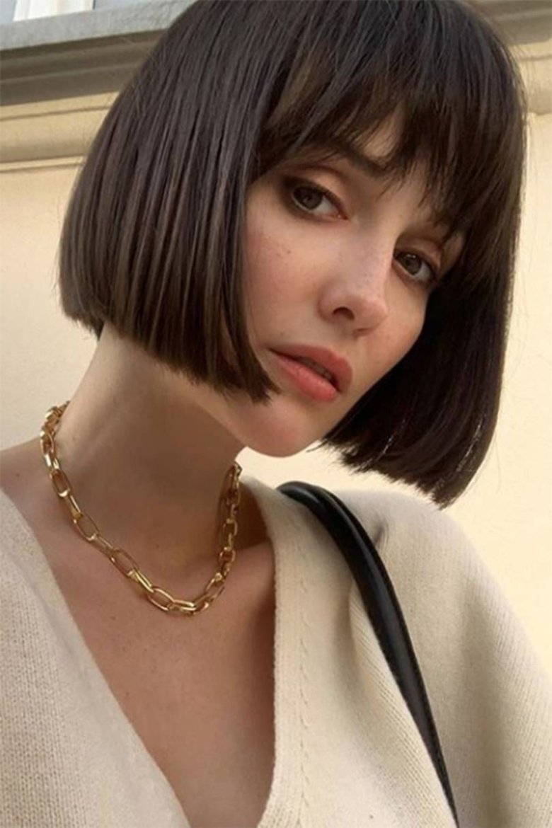 Short Blunt Bob прическа
