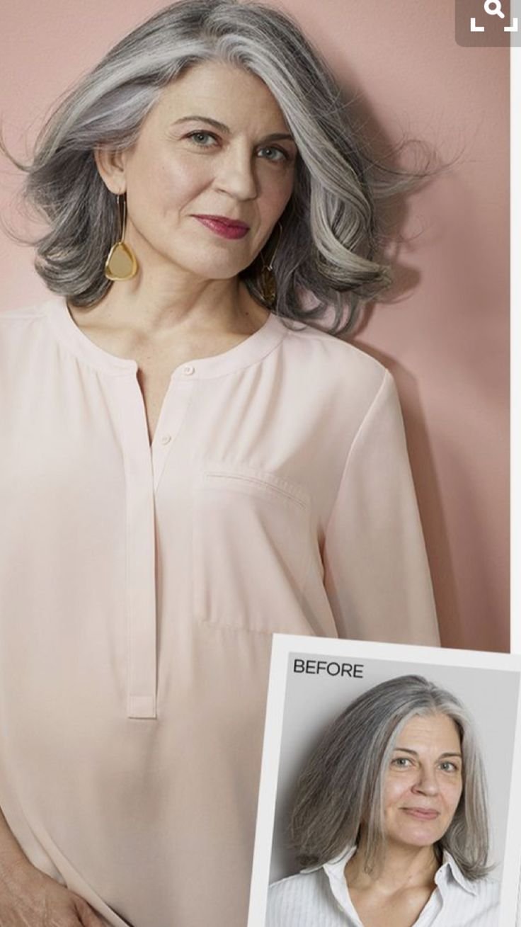 Дафна Хикс Grey hair
