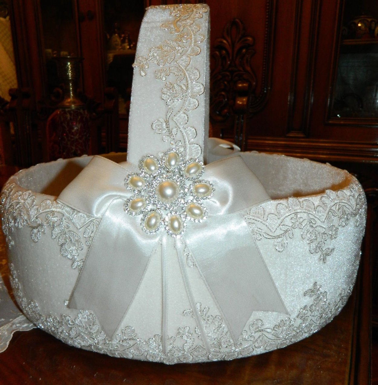 Свадебная шкатулка корзина