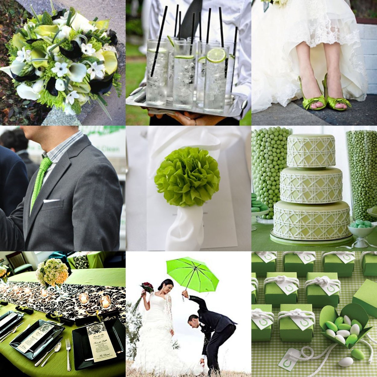 Свадьба в зеленых тонах