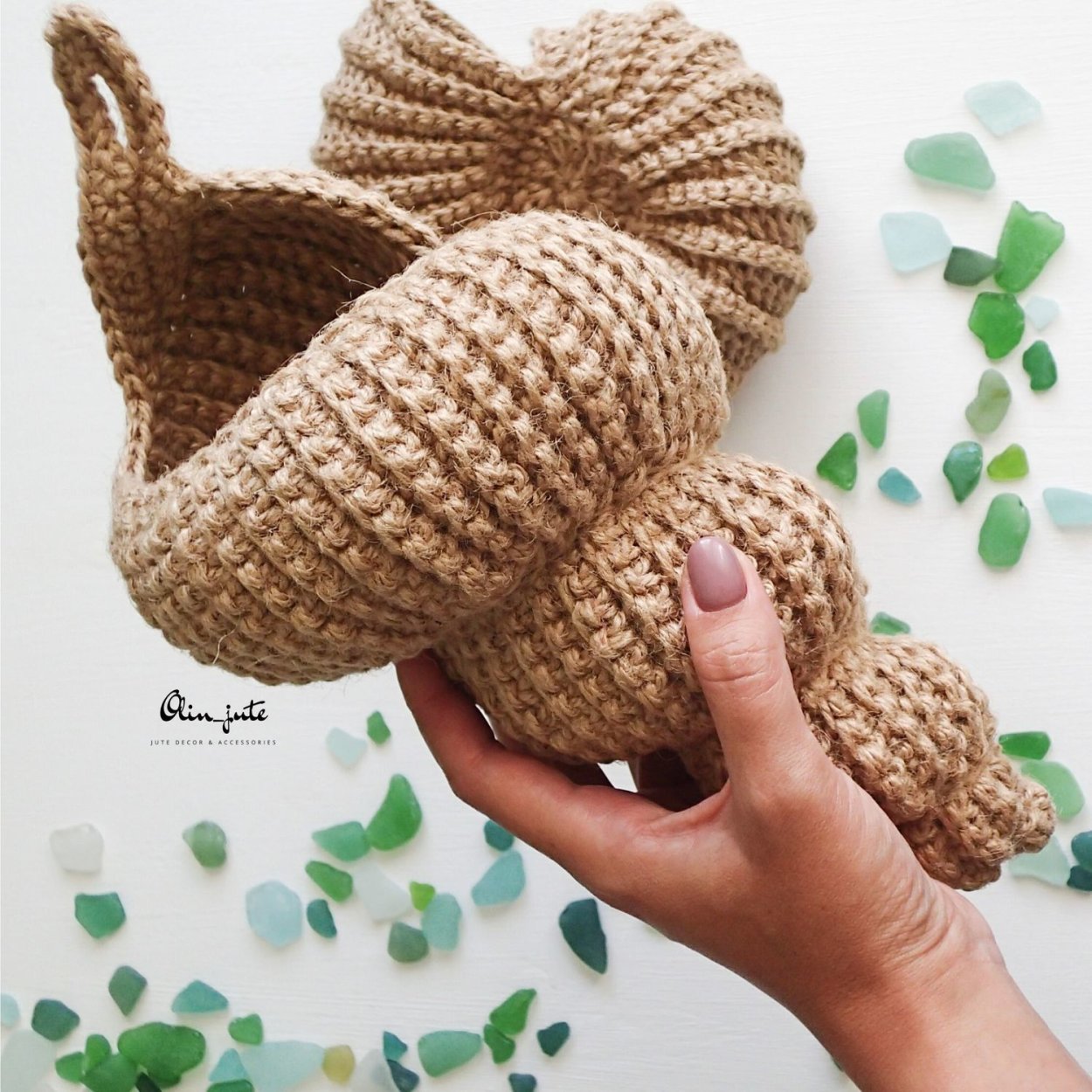 Корзина из джута