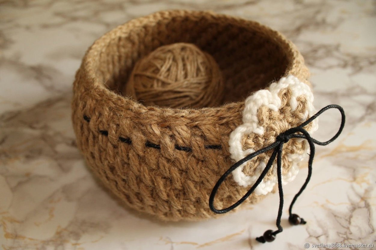 Корзинки из джута
