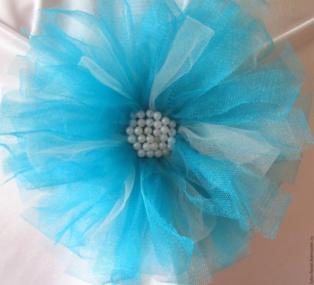 Цветочки из фатина