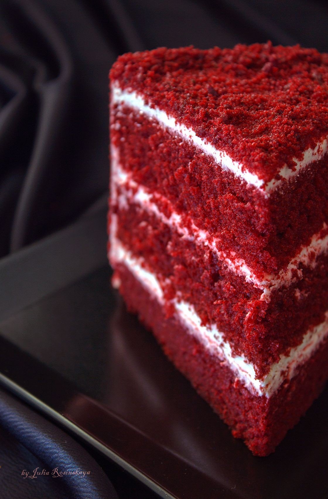 Красный бархат свадебный торт