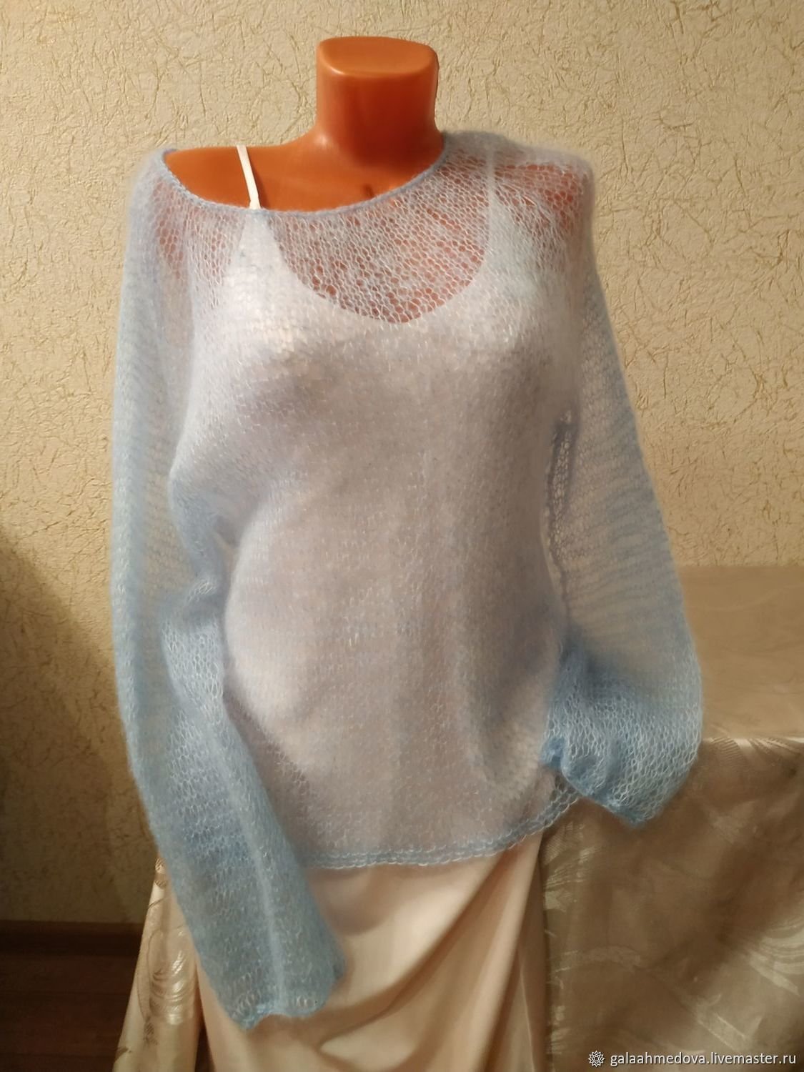 Кофта паутинка из КИД мохера