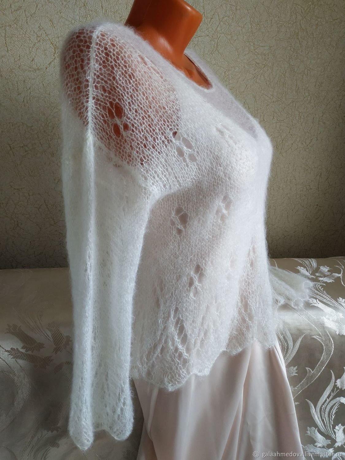 Кофта паутинка из мохера
