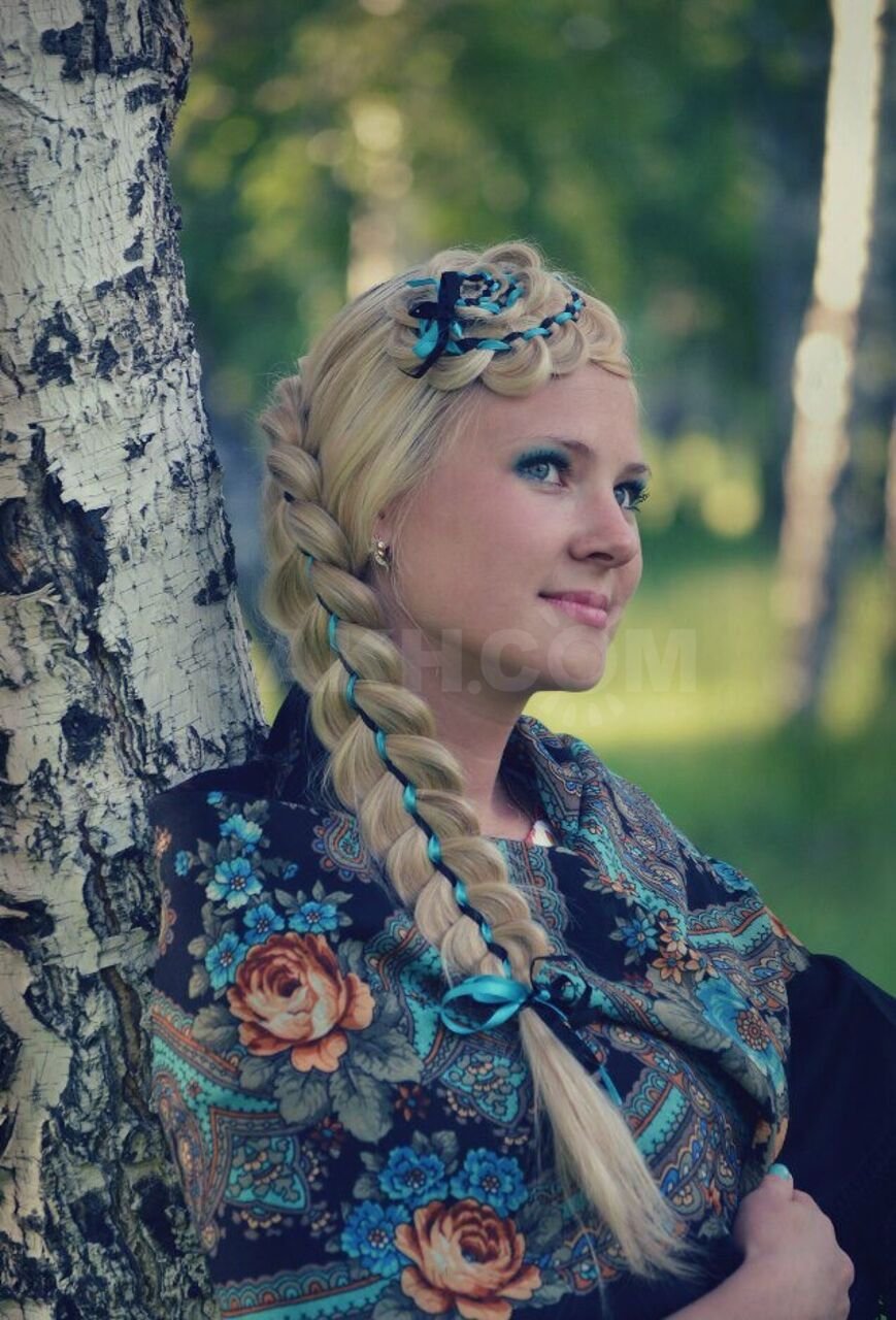 Славянские прически женские