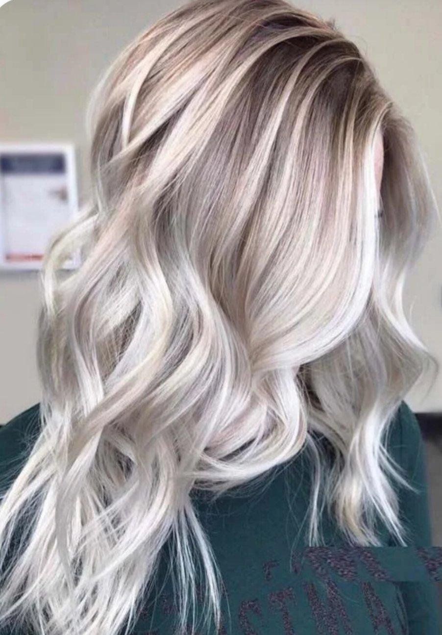 Красивое окрашивание волос блонд