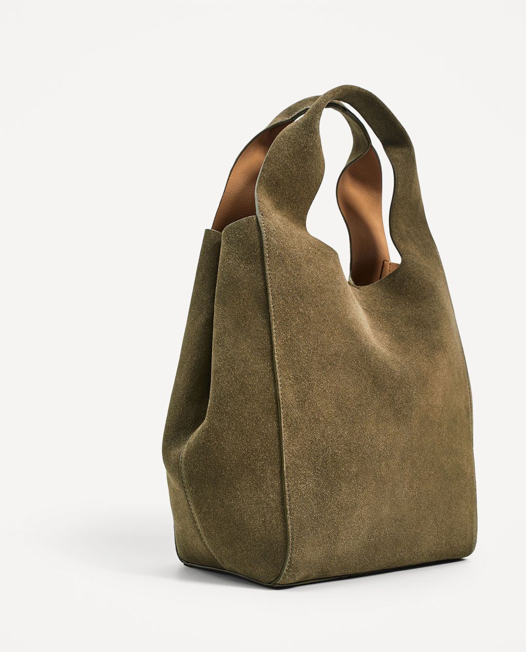 Сумка Zara Хобо кожа