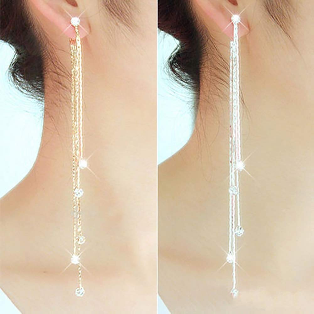 Серьги нити длинные