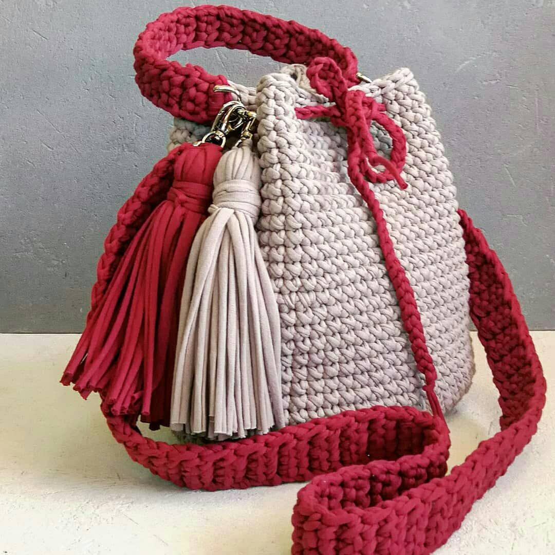 Вязаные сумки крючком