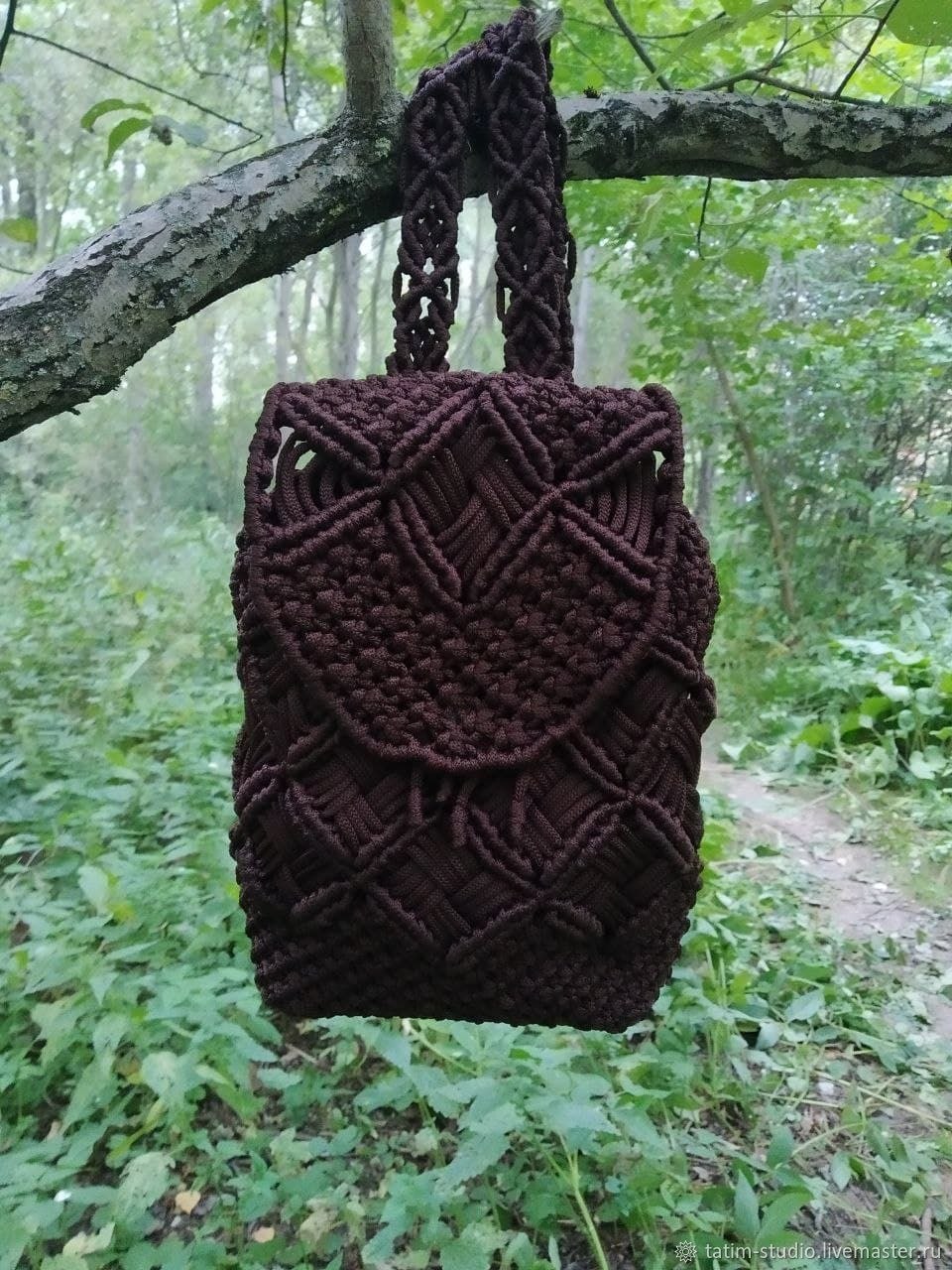Рюкзак из макраме
