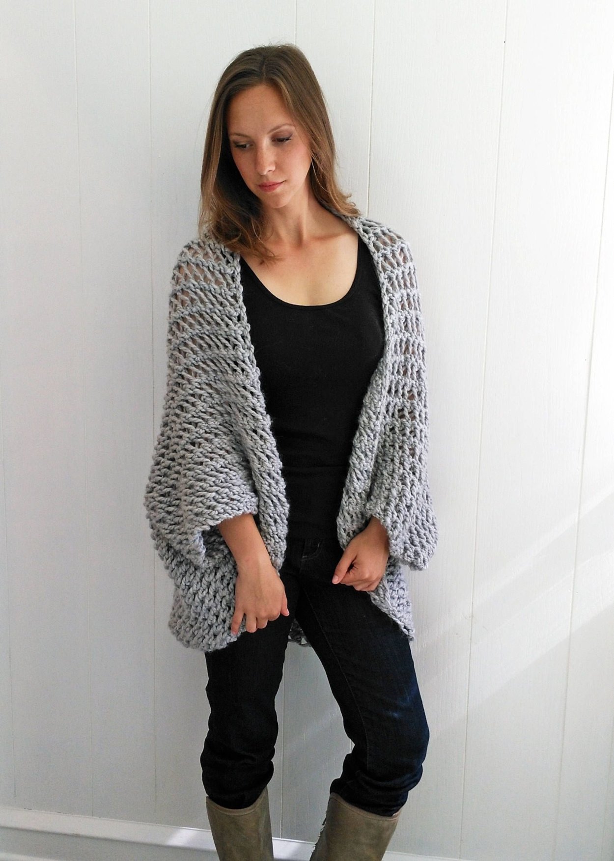 Cocoon Shrug Knitting pattern вязаное болеро