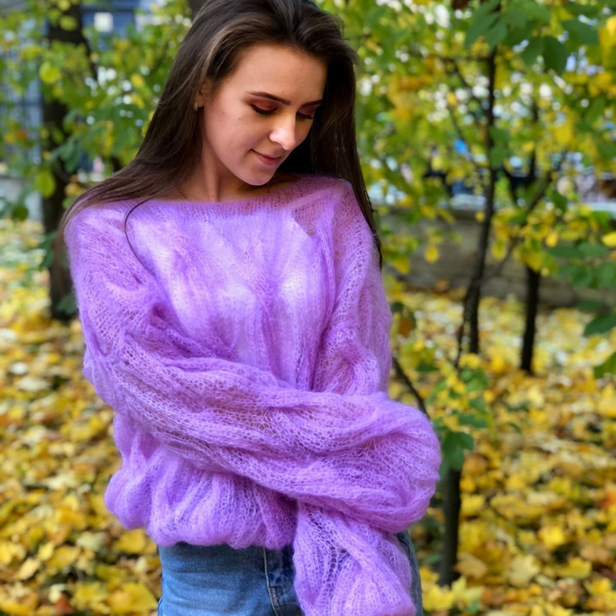 Свитер из мохера