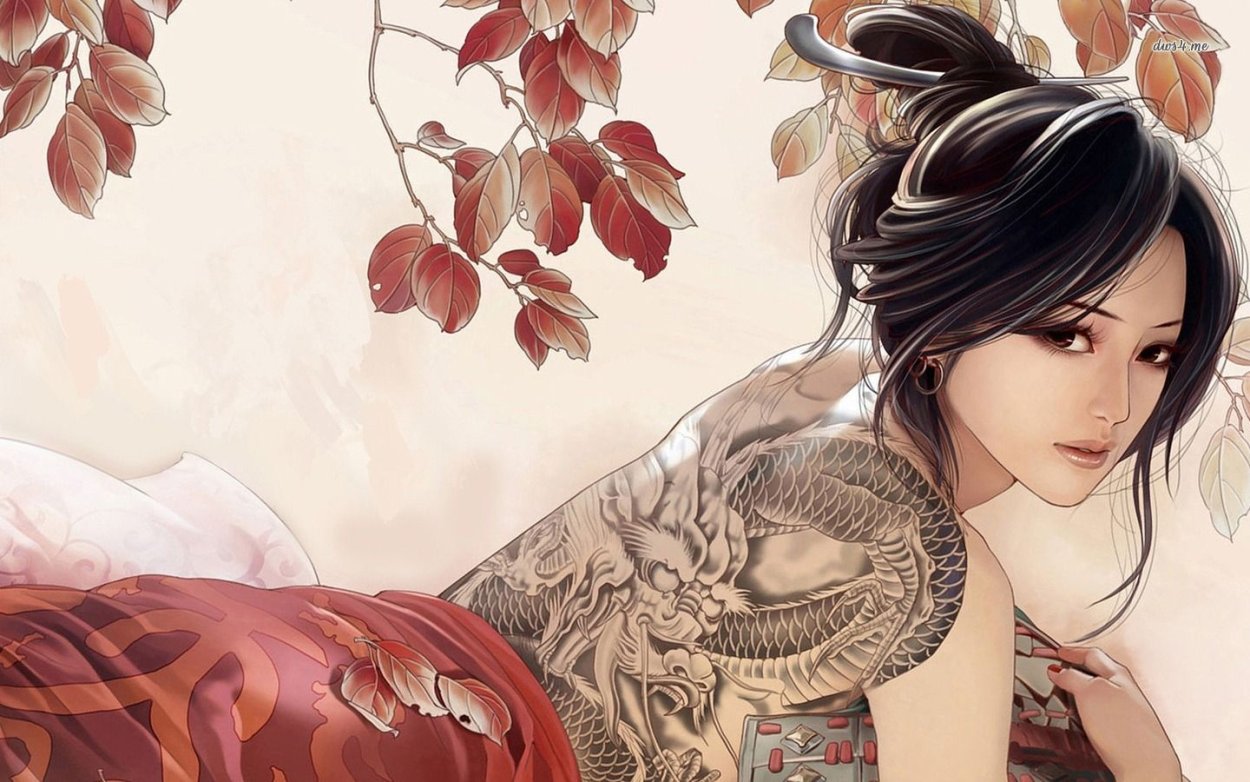 Japan якудза девушки Art