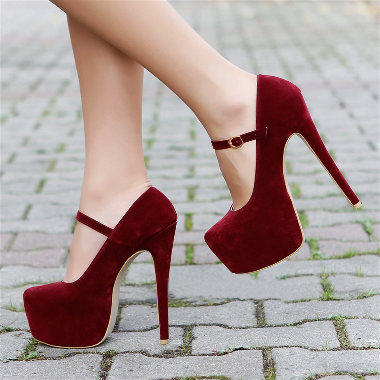 Туфли Christian louboutin бордовые