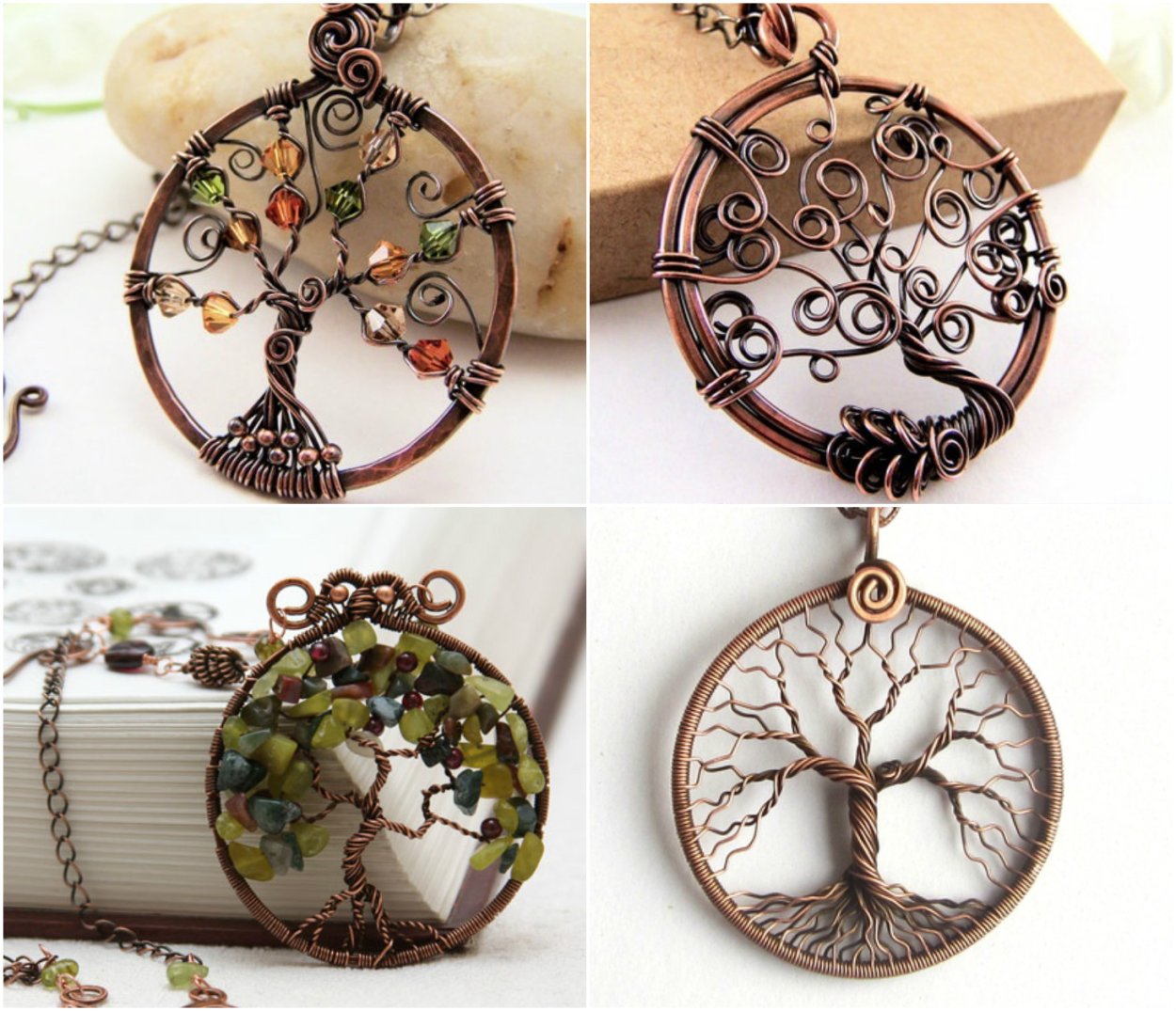 Кулон дерево жизни wire Wrap