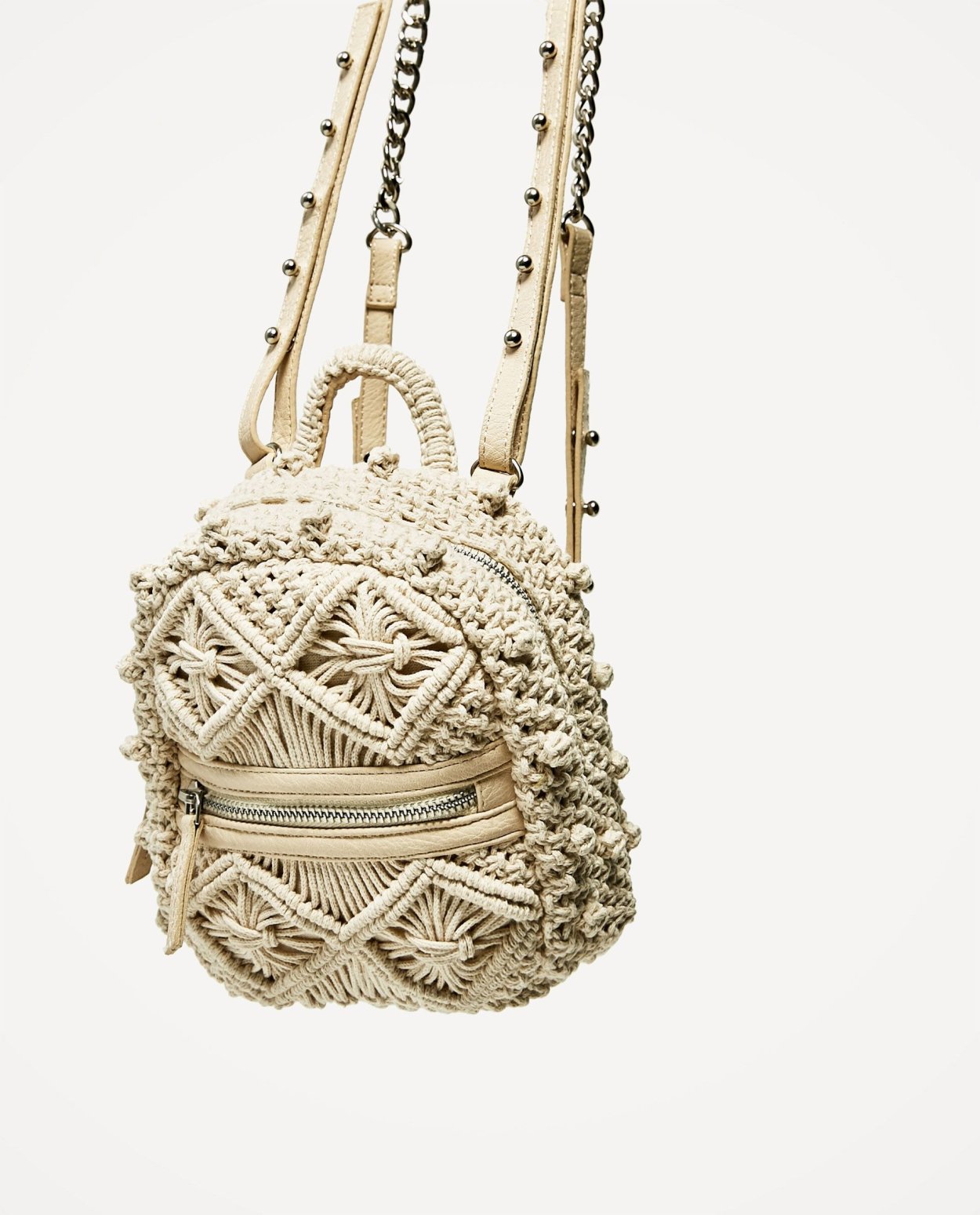 Zara сумка клатч макраме