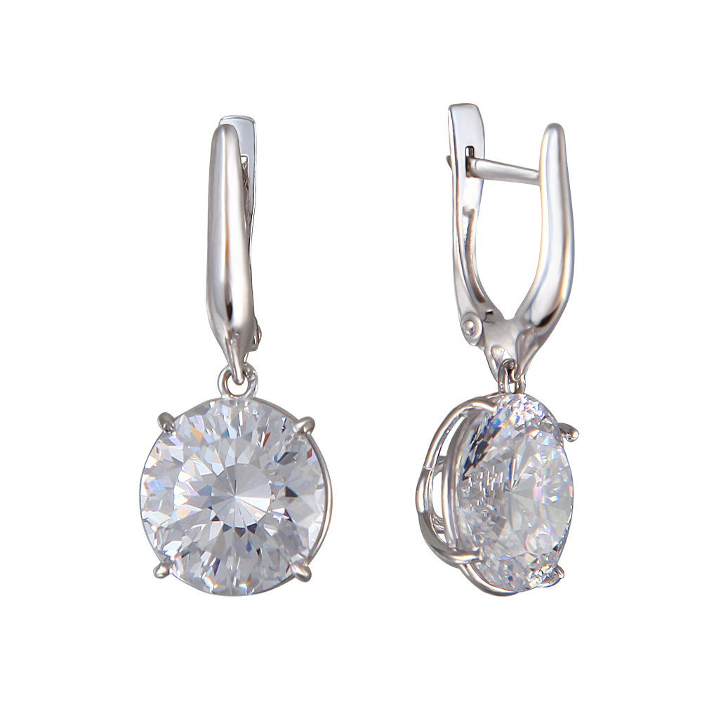 Серьги фианит с105061пв