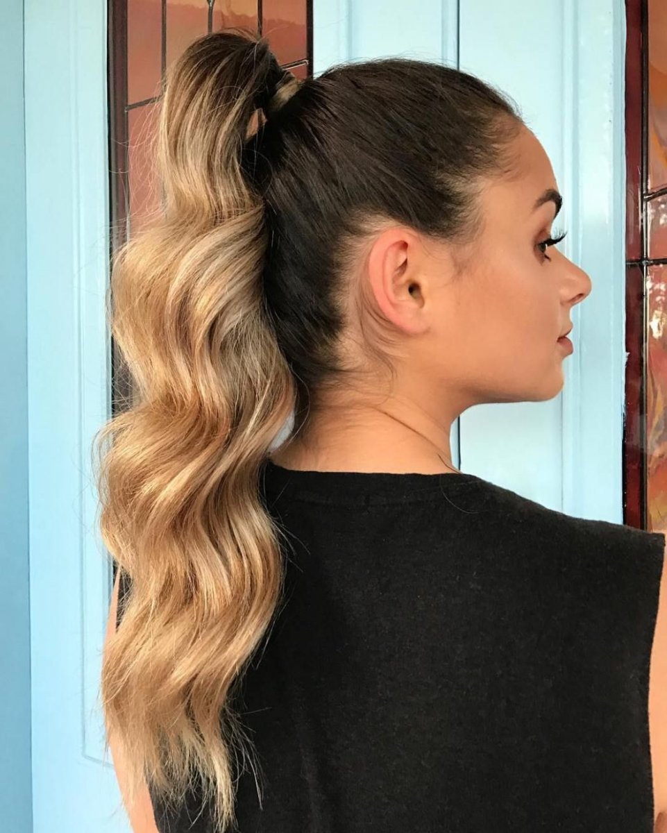 Хвост ponytail волосы