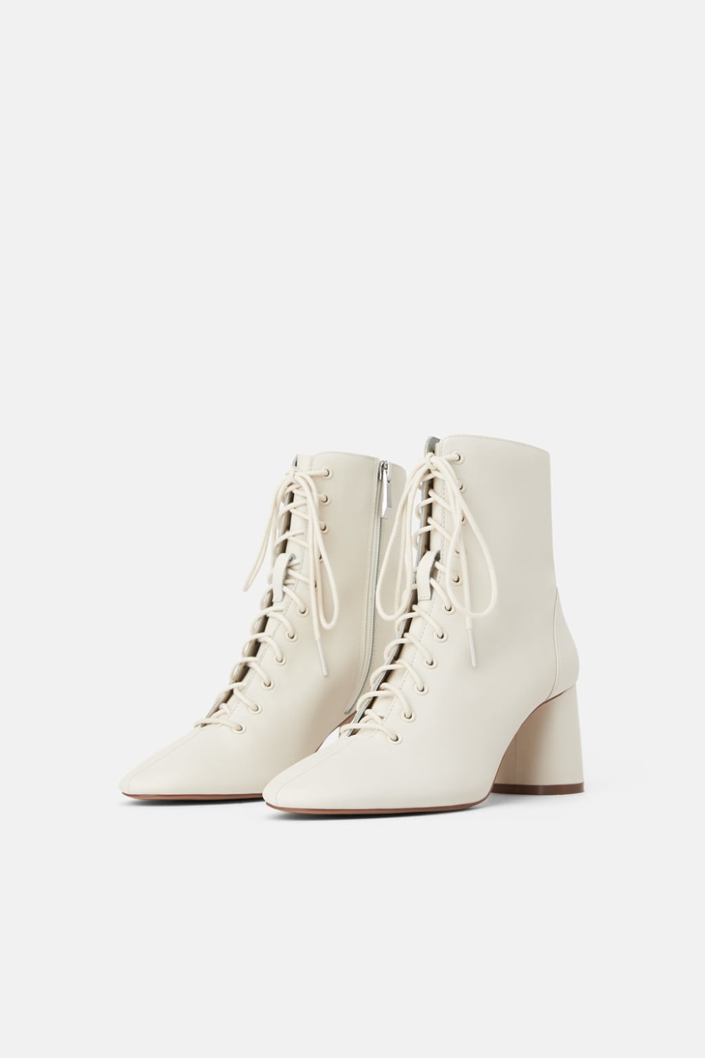 Бежевые ботинки Zara