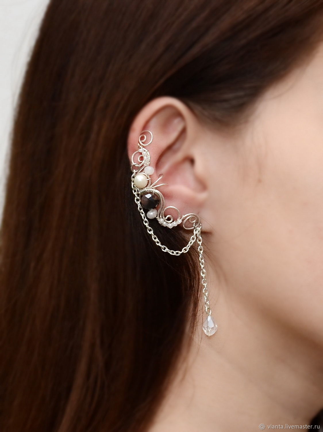 Серьга кафф Prada