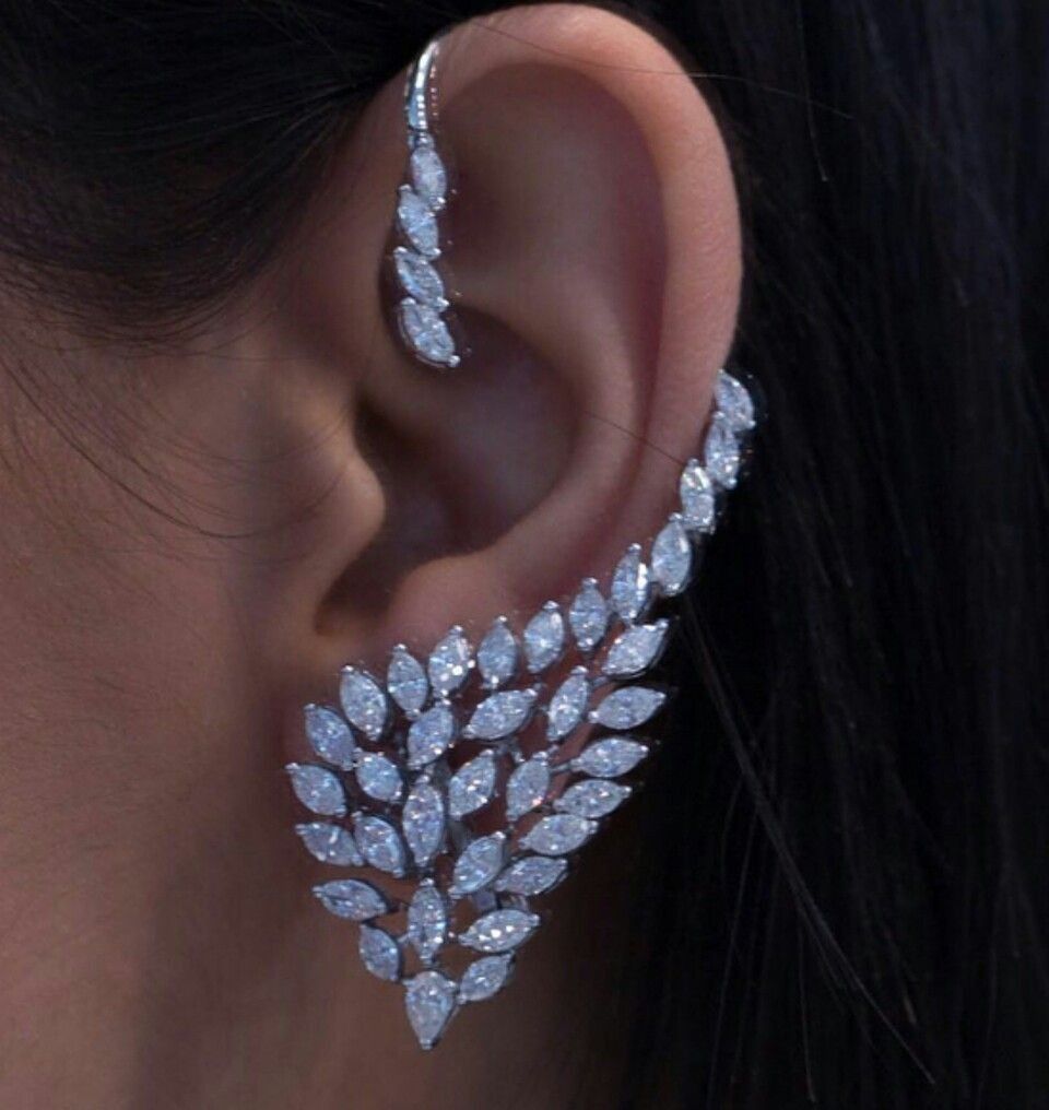 Серьги клаймберы золотые