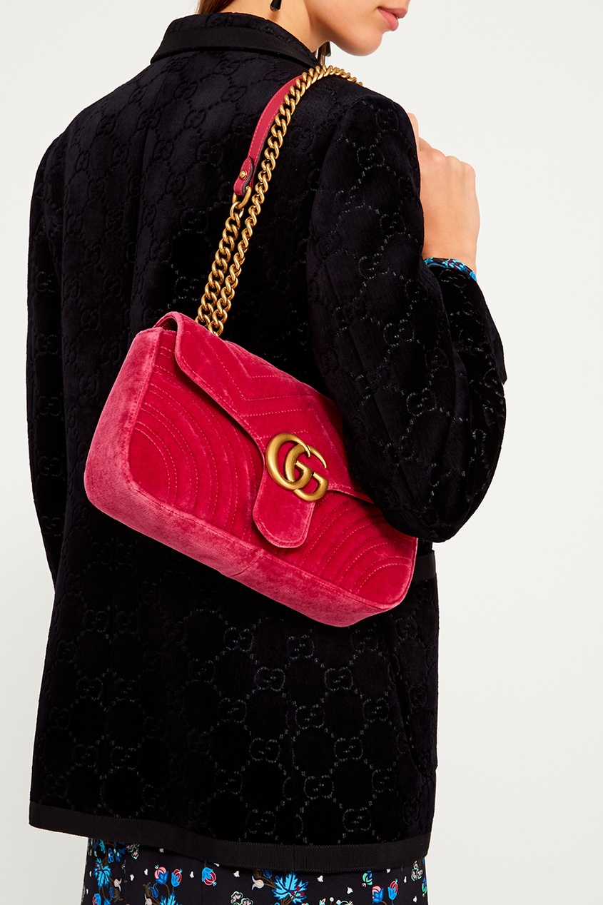 Gucci Marmont бархатная
