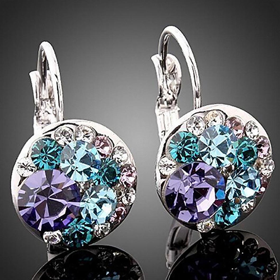 Серьги серебро 23с124075-21кристал Сваровски