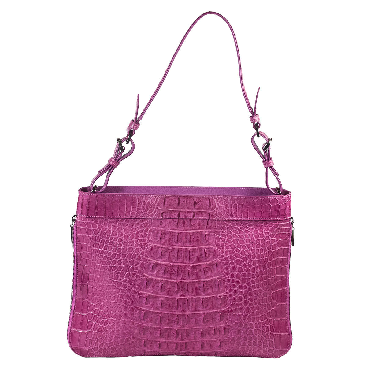 Сумка guess розовая из крокодиловой кожи