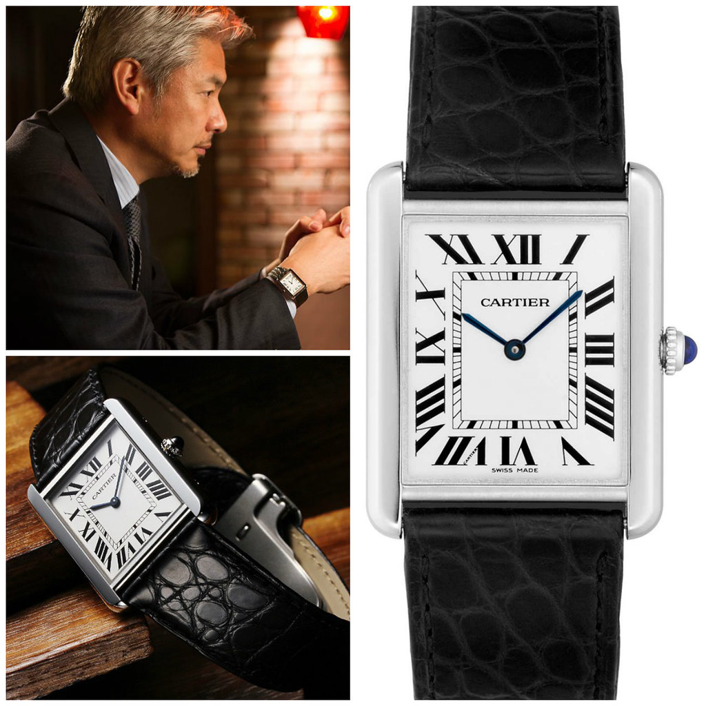 Cartier Tank мужские часы Cartier
